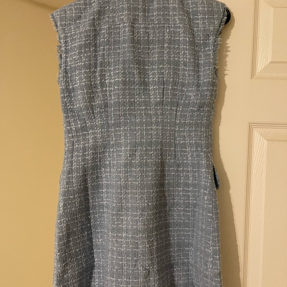 Maeve by Anthropologie Women Blue Tweed Blazer Dress Size 0P NWOT - Picture 3 of 5